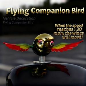 Pájaro Realista Impulsado por el Viento con Alas Móviles, Juguete Decorativo Creativo para Autos - Product Image 4