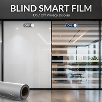 Film de confidentialité pour fenêtre intelligent et commutable, à motifs personnalisés pour cloisons de bureau