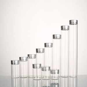 Flacone Vuoto Trasparente D30mm 12ml-110ml con Tappo a Vite in Argento, Alta Qualità in Vetro Borosilicato - Product Image 2