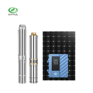 4 Inch ACDC Hybrid Solar Powered 1 Hp Deep Well Solar Water Pump Price
