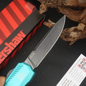 Cuchillo de Camping Ligero Kershaw9000 con Mango de Aluminio Aeroespacial y Hoja D2 de Punta Clip, 21.8CM, Apertura Directa por Empuje, para Exteriores - Product Image 5