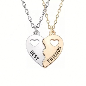Collier d'amitié BFF pour 2, colliers assortis pour meilleures amies, pendentif cœur éternel, colliers pour décoration, pour femmes - Product Image 1
