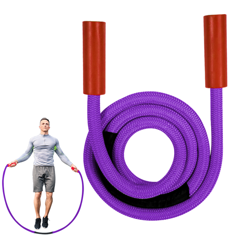 1 POLEGADA Heavy Jump Rope For Fitness Novo 360 Punhos de Rotação Ponderada Jump Rope Workout For Men & Women heavy battle jump rope