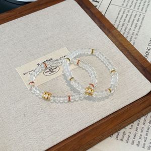 Bracelets et joncs pour femmes Dylam Dainty en pierres naturelles, bracelet à perles en argent 925, cordes élastiques, longueur réglable - Product Image 6