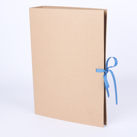Organizador de oficina a4 ecológico, carpeta de archivos de papel artesanal, carpeta de hojas sueltas, 2 anillas, barato, venta al por mayor