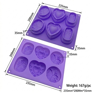 Wholesale 6 Cavities Oval Lace Flower Shape Silicone <b>Soap</b> <b>Mold</b> Baking <b>Mold</b> DIY 3D Handmade Mould for Make Cake and <b>Soap</b> Bath - Product Image 3