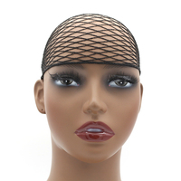 Emballage personnalisable 100% rayonne noir X-Large Triangle filet à cheveux Triangle Nylon filets à cheveux