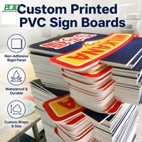Panneau publicitaire en PVC résistant aux intempéries de 3 mm, 5 mm, 10 mm, imprimé UV, en mousse PVC pour affichage intérieur/extérieur, salons professionnels et présentoirs de vente au détail