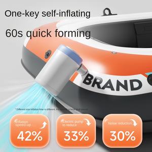 <span class=keywords><strong>Kayak</strong></span> gonflable double pour 4 personnes Yak Outdoors Family, PVC épaissi résistant à l'usure, 2,1-3m, capacité de charge 100-500kg, pour la pêche et les excursions. - Product Image 2