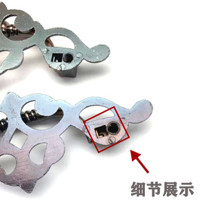 มือจับโลหะผสมสังกะสีสไตล์จีนโบราณแบบใหม่ ทนทาน สำหรับลิ้นชักตู้ - Product Image 2