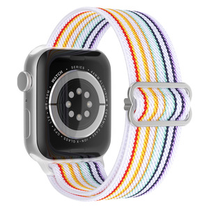 Bracelet de montre en nylon Tschick pour <span class=keywords><strong>Apple</strong></span> <span class=keywords><strong>Watch</strong></span> Series SE 10 9 8 <span class=keywords><strong>7</strong></span> 6, sangle de remplacement à boucle réglable pour le sport quotidien et les entraînements - Product Image 4