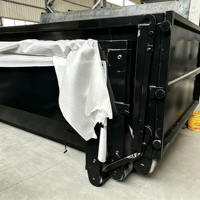 Conteneur de chantier XINTUO en acier Q345 robuste avec crochet de levage, capacité de 10 à 40 yards, empilable, pour déchets de construction et recyclage, garantie 1 an