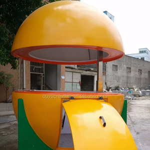 Quiosco Portátil Grande en Forma de Bola de Fibra de Vidrio para Venta de Jugos y Aperitivos al Aire Libre - Product Image 1