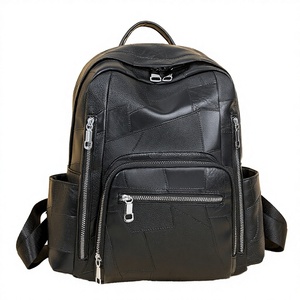 Fashion High Quality Custom Brown Designer Luxury <b>Ladies</b> Mini <b>Backpack</b> Pu Leather Anti-Theft Zipper Closure Polyester Preppy - Product Image 2