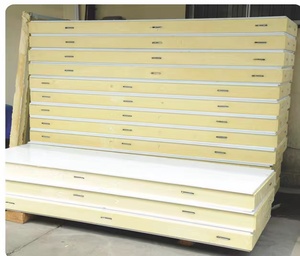 Tấm Ốp Tường Bằng Kim Loại Xốp Polyurethane 75Mm Giá Thấp Tấm Ốp PU Cách Nhiệt Tấm Ốp Tường Bên Ngoài Cho Phòng Kho Lạnh - Product Image 5