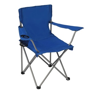 Silla Plegable Portátil Negra para Pesca al Aire Libre, Jardín, Festival, Picnic, Playa y Camping con Portavasos - Product Image 1