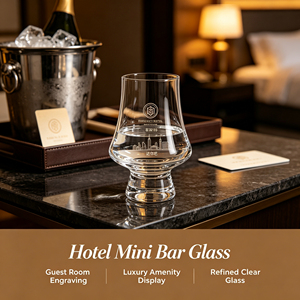 Verre à whisky en cristal personnalisé, style tulipe classique, base lourde, capacité de 6,76 oz, idéal pour les bars et les hôtels - Product Image 4