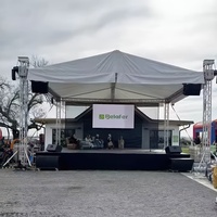 Système de treillis et de scène en alliage d'aluminium 6061-T6, certifié CE, portable, assemblé, pour concerts en plein air, mariages, performances, stand de DJ