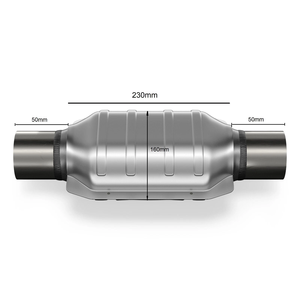Convertisseur catalytique sportif/compétition <span class=keywords><strong>200</strong></span> <span class=keywords><strong>cellules</strong></span>, connexion métallique 63,5 mm EURO 3/4 - Product Image 1