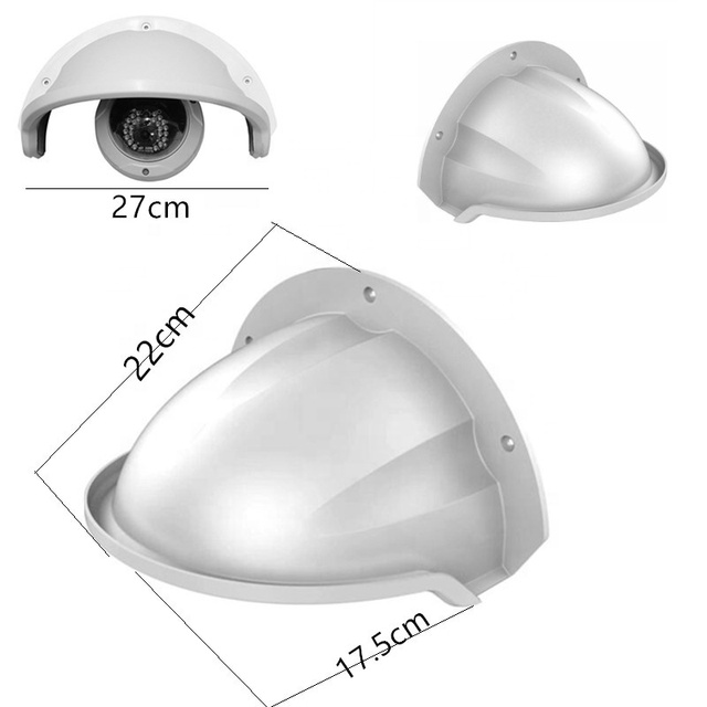 CCTV Camera Rain Shield, Universal Plastic Weatherproof Cover for Outdoor Surveillance Anti-Rain Anti-UV Plastic CCTV Protector