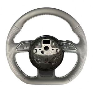 Volant semi-perforé <span class=keywords><strong>SLine</strong></span> en gros pour <span class=keywords><strong>Audi</strong></span> <span class=keywords><strong>A1</strong></span> A3 A4 A5 A6 A7 C6 C7 C8 B7 B8 B9 RS3 RS4 RS6 RS7 Q5 - Product Image 1