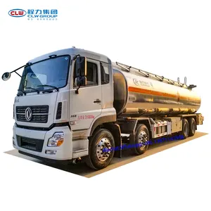 Dongfeng 35000 ~ 40000 litre aluminium acier réservoir d'huile du camion 8x4 40 tonnes en aluminium pétrolier en acier