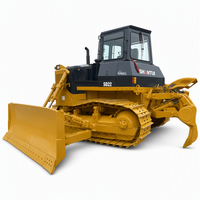 Niveleuse à chenilles SHANTUI SD22 d'occasion efficace pour la préparation de chantiers et le nivellement des terrains dans les travaux de construction