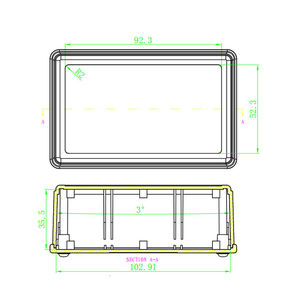 소형 ABS 플라스틱 사출 인클로저 전자 프로젝트 박스 케이스 전기 기기 정션 박스 하우징 - Product Image 4