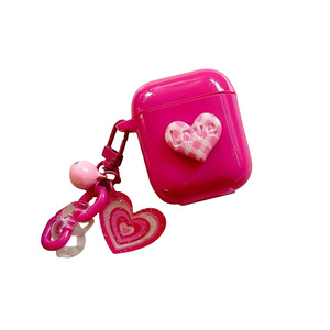 Hoa hồng đỏ tim thích hợp cho AirPods 3 tai nghe trường hợp, AirPods thế hệ thứ 3, cho Apple AirPods thế hệ thứ 2 Pro - Product Image 5