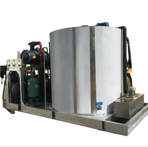 Grote en snelle koelcapaciteit schijfijsmachine 10T 15T 20T zoetwater schijfijsmachine voor vlees en groenten, vers voedsel - Product Image 2