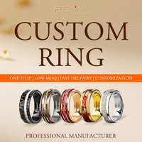 Bague en tungstène plaqué bleu sur mesure avec incrustation de pierre turquoise et bois de Koa, bijoux de mariage et de promesse pour homme, vente en gros