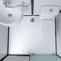 Nouvelle unité de salle de bain sanitaire préfabriquée de luxe, portable, modulaire, cabine de douche mobile
