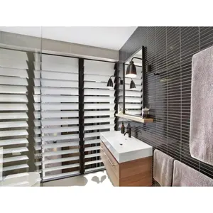 California safety adjustable Aluminum alloy shutters for windows and doors