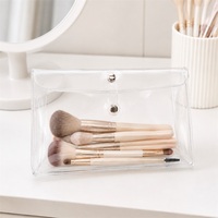 Sac de toilette en PVC personnalisé OEM, sac de voyage transparent en PVC imperméable, organiseur de maquillage pour les vacances et les voyages d'affaires