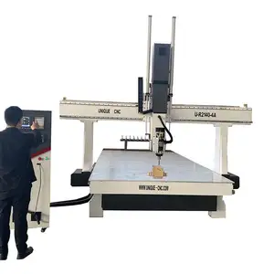 High Rigidity Industrial 4 Axis Cnc Router For 3d Model Milling Carving Working Cutting Machine Foam