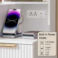 Tocador Moderno de Lujo con Espejo LED de 31.5 Pulgadas, 8 Cajones, Mesa de Maquillaje con Tomacorriente Integrado y Almacenamiento para Dormitorio