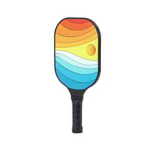 Pala de Pickleball con bolsa de malla, estuche de transporte, equipo deportivo portátil para exteriores, forma estándar, material de fibra de vidrio, diseño moderno - Product Image 2