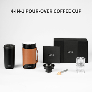 Cafetera portátil con filtro, taza Manual, Kit de café para acampar a mano, cafetera Expresso <span class=keywords><strong>Express</strong></span> - Product Image 3