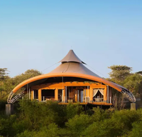 Tente Dôme de Luxe Quatre Saisons pour Glamping Safari en Plein Air, Structure en Aluminium, Toile PVDF + Toile Personnalisée, Tente de Salon Professionnel 6m