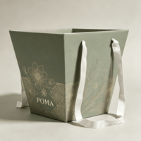 Tas Kotak Bunga Besar Desain Baru Dengan Pegangan Tas Kemasan Kertas