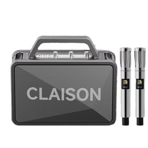 Claison Portable Speaker With 2 Microphones Rechargeable <b>Battery</b> Outdoor Karaoke <b>Square</b> Dance Use - Product Image 1