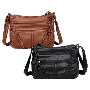 Borsa a tracolla classica Vintage da donna a tracolla borsa a tracolla nera in pietra geometrica per le vacanze autunnali invernali - Product Image 3