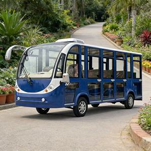Autobús Eléctrico Turístico Estándar Americano con Certificación DOT, Vehículo de Transporte Descapotable para Hoteles y Resorts - Product Image 1