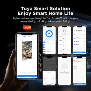 Khóa cửa thông minh vân tay tích hợp camera thông minh, nhận diện khuôn mặt 3D, gọi video thông minh Tuya, mở khóa bằng lòng bàn tay - Product Image 4