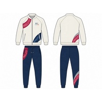 Survêtement de football pour homme, coupe classique, avec veste zippée et pantalon long, idéal pour l'entraînement quotidien et les commandes d'équipe