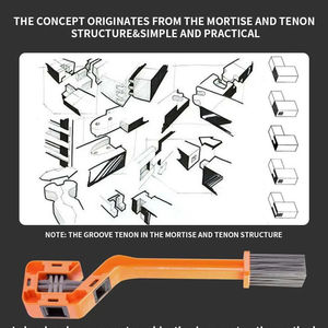 Rondelle de chaîne de vélo multifonctionnelle Nettoyage du plateau de dents de vélo de route Grande brosse Outils d'entretien de vélo de montagne - Product Image 4