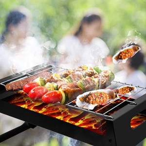 Parrilla plegable portátil de carbón para <span class=keywords><strong>barbacoa</strong></span>, mesa de escritorio de <span class=keywords><strong>barbacoa</strong></span>, ahumador de acero inoxidable para exteriores, Picnic, jardín, <span class=keywords><strong>terraza</strong></span> y acampada - Product Image 3