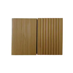بديل جديد الخشب إلى WPC الأرضيات في الهواء الطلق للماء الحديثة تصميم الخشب الحبوب المخصصة HDPE ألواح تركيب بلاستيكية التزيين