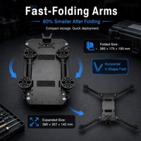 QINKOFPV Accessoires FPV – Châssis de drone pliable 13 pouces, largeur 520 mm, en aluminium 6063 CNC, kit quadricoptère de transport de charge lourde longue portée