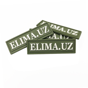 Écussons en caoutchouc PVC souple 3D personnalisés avec logo de marque, imperméables, en feutre non tissé, à transfert thermique, décoratifs - Product Image 1